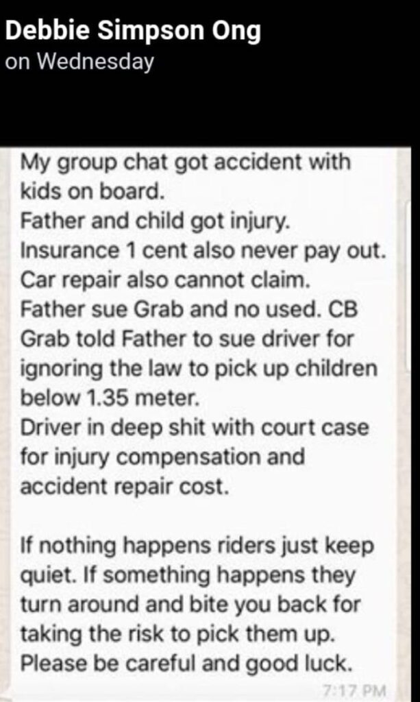 taxi accident report singapore